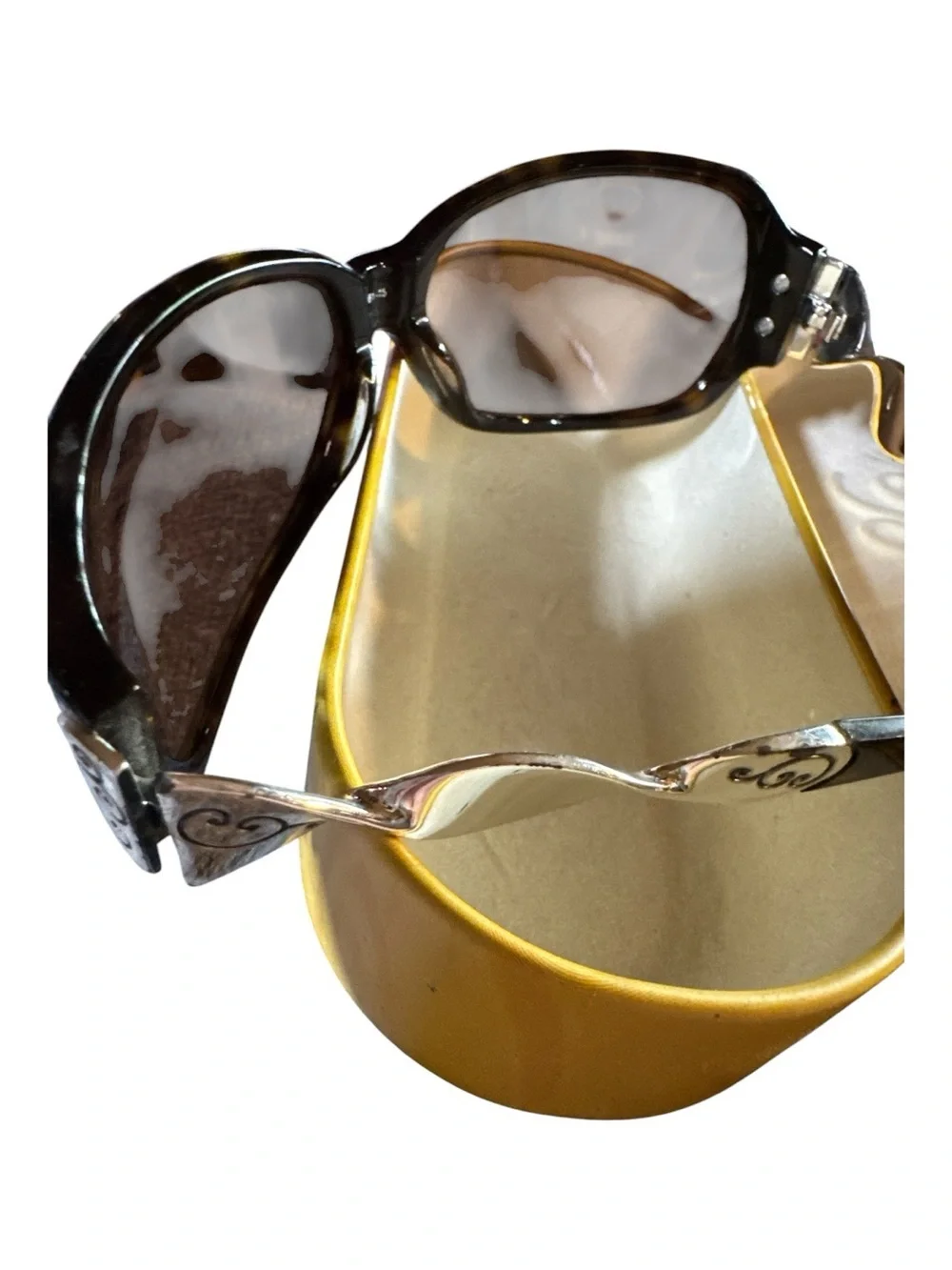 RARE COLLECTIBLE Brighton “Twirl” Brown Gradient Lens Women's Sunglasses /no tin